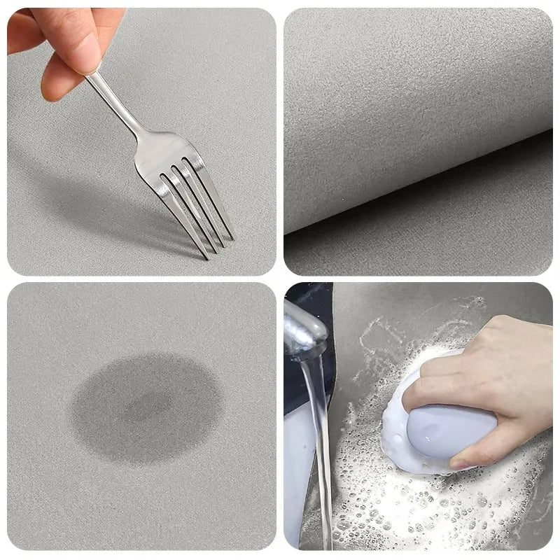 Hudson & Jurgen – Non-Slip Bath Mat with Super Absorbent Diatomite for Ultimate Comfort