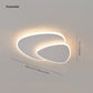 Geometric Metal/Acrylic Flush Mount Ceiling Light White