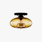 Industrial Art Deco Globe Flush Mount Ceiling Light Living Room