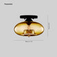 Industrial Art Deco Globe Flush Mount Ceiling Light Living Room