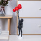 Banksy Flying Balloon Girl Statue