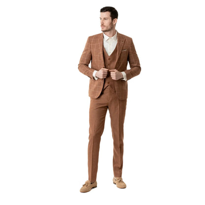 Brandorange sportsjakke slim fit