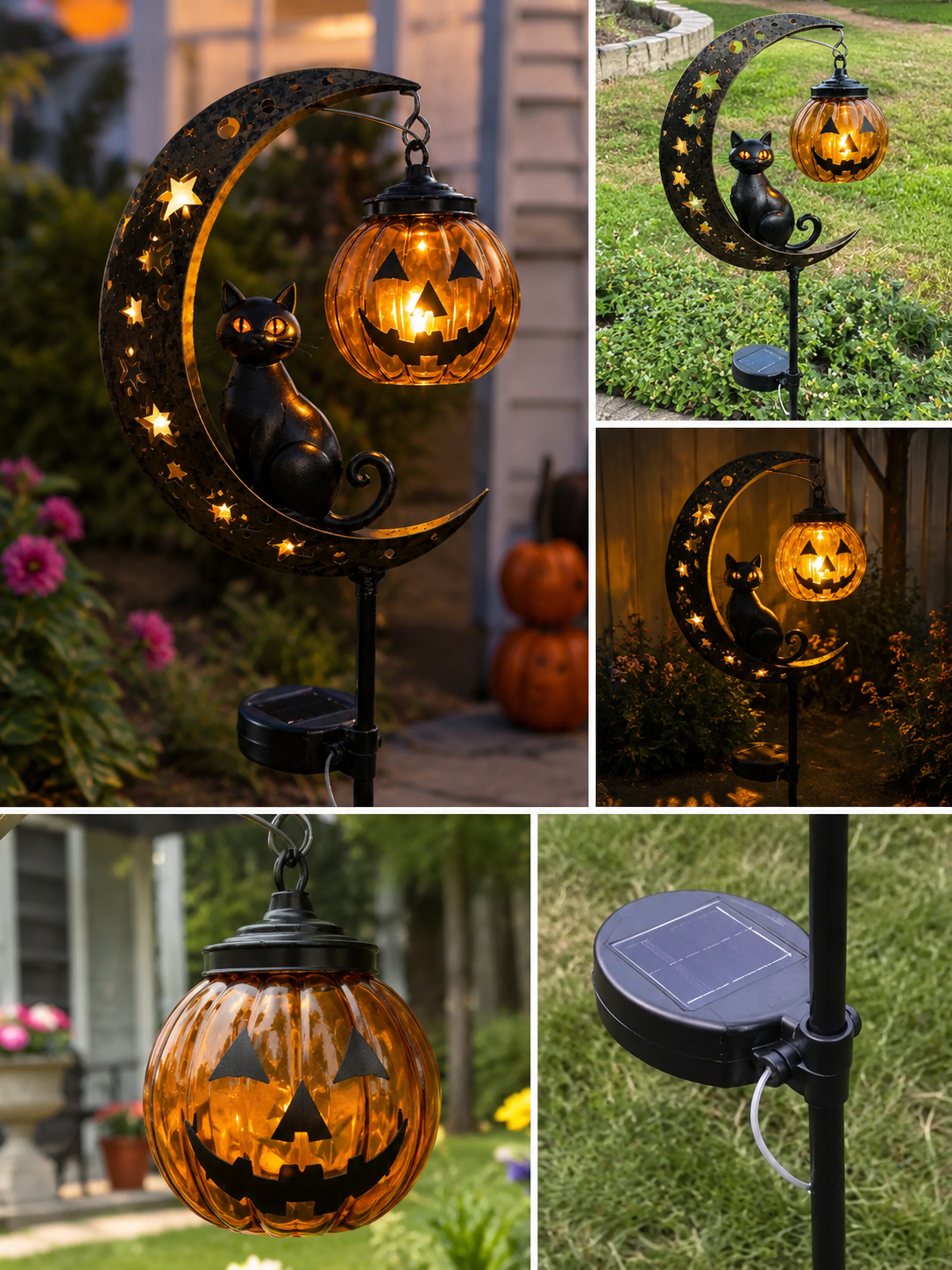 Ventayo – Solcelledrevet Halloween-havelampe