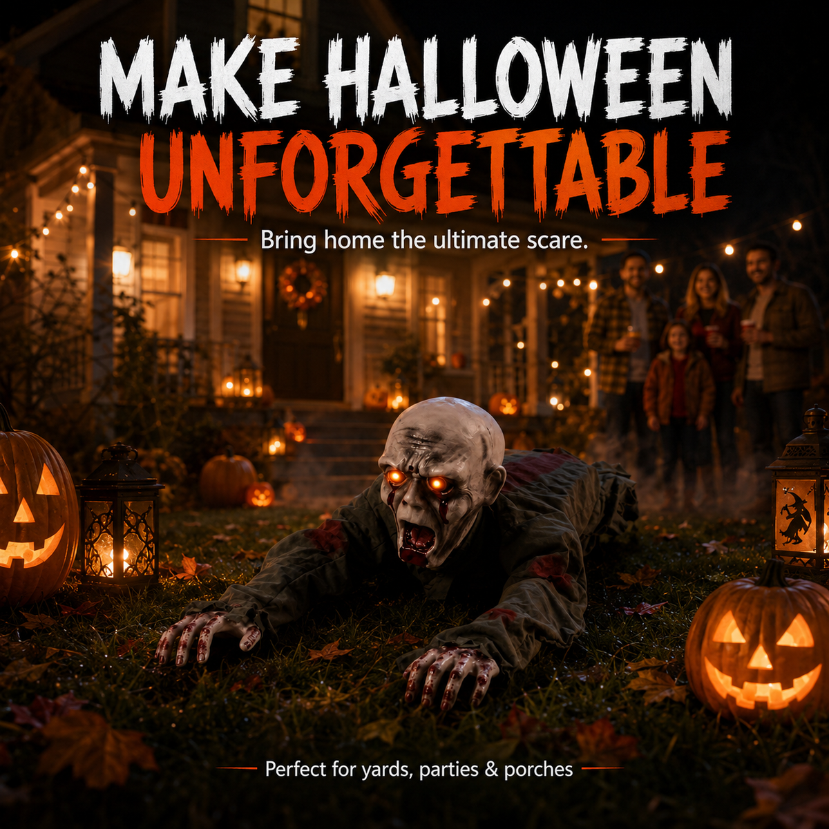Hudson & Jurgen – Realistic Crawling Ghost Outdoor Decoration