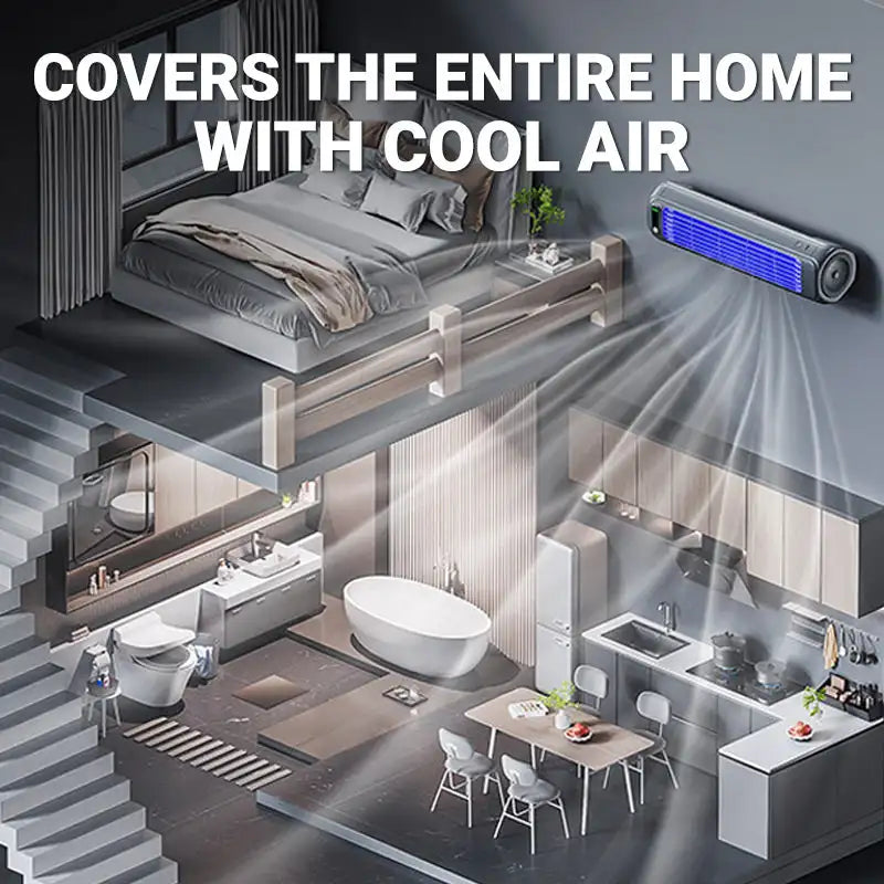Hudson & Jurgen – Portable AC Unit with 3 Adjustable Speeds | Compact Mini Air Conditioner for Work and Travel