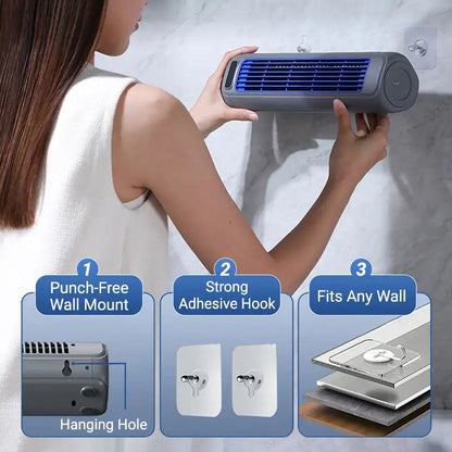 Hudson & Jurgen – Portable AC Unit with 3 Adjustable Speeds | Compact Mini Air Conditioner for Work and Travel