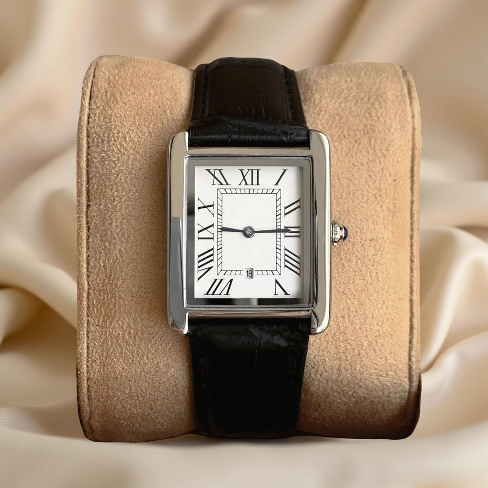 Hudson & Jurgen – Classic Square | Men's Dress Watch with Roman Numeral Dial | Stylish Timepiece for Any Occasion