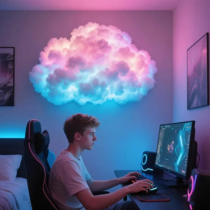 Hudson & Jurgen – Cloud Mood Lamp | App-Controlled RGB LED Light with Customizable Design | 200 cm Relaxing Ambience