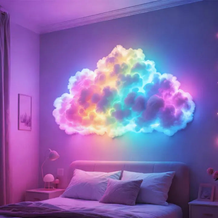 Hudson & Jurgen – Cloud Mood Lamp | App-Controlled RGB LED Light with Customizable Design | 200 cm Relaxing Ambience