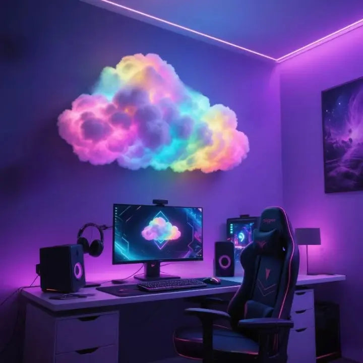 Hudson & Jurgen – Cloud Mood Lamp | App-Controlled RGB LED Light with Customizable Design | 200 cm Relaxing Ambience
