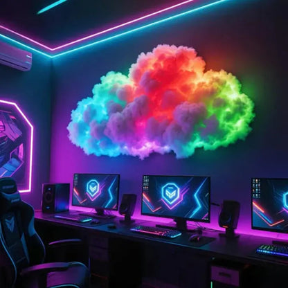 Hudson & Jurgen – Cloud Mood Lamp | App-Controlled RGB LED Light with Customizable Design | 200 cm Relaxing Ambience