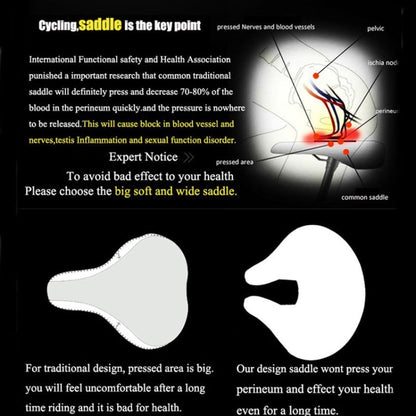 Hudson & Jurgen – Bike Saddle with Thick Soft Padding | Ergonomic Design for Ultimate Cycling Comfort