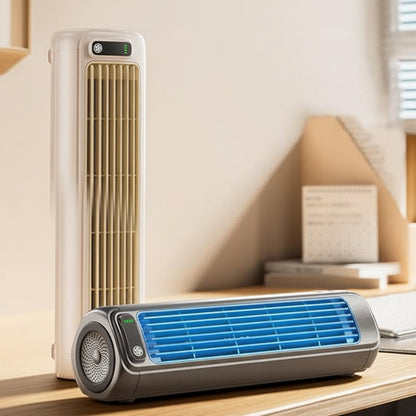 Hudson & Jurgen – Kompakte tragbare, flügellose Klimaanlage mit Verdunstungskühlung | Leiser persönlicher Ventilator für zu Hause und unterwegs