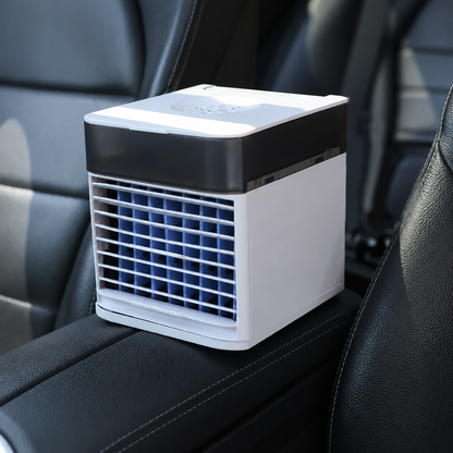 Hudson & Jurgen – Compact Car Cooler | 12 Volt Evaporative Cooling Fan with Adjustable Airflow | Portable Solution for Vehicle Comfort