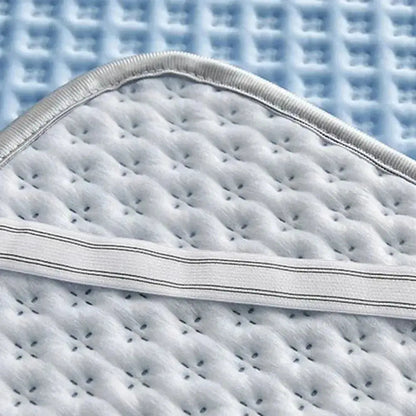 Hudson & Jurgen – Cooling Mattress Pad with Breathable Ice Silk Fabric | Soft Design for Comfortable Summer Sleep