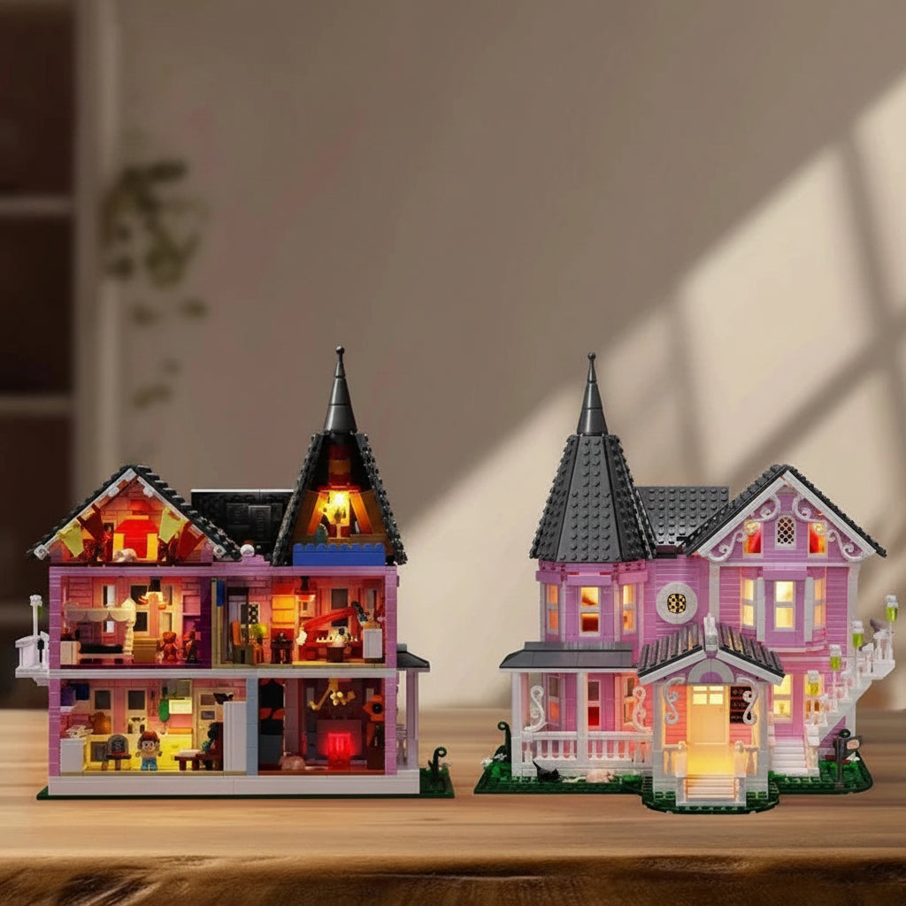 Hudson & Jurgen – Creative Building Block Set | Halloween-Themed 1349 PCS with Light-Up Features | Engaging Educational Toy for Imaginative Play