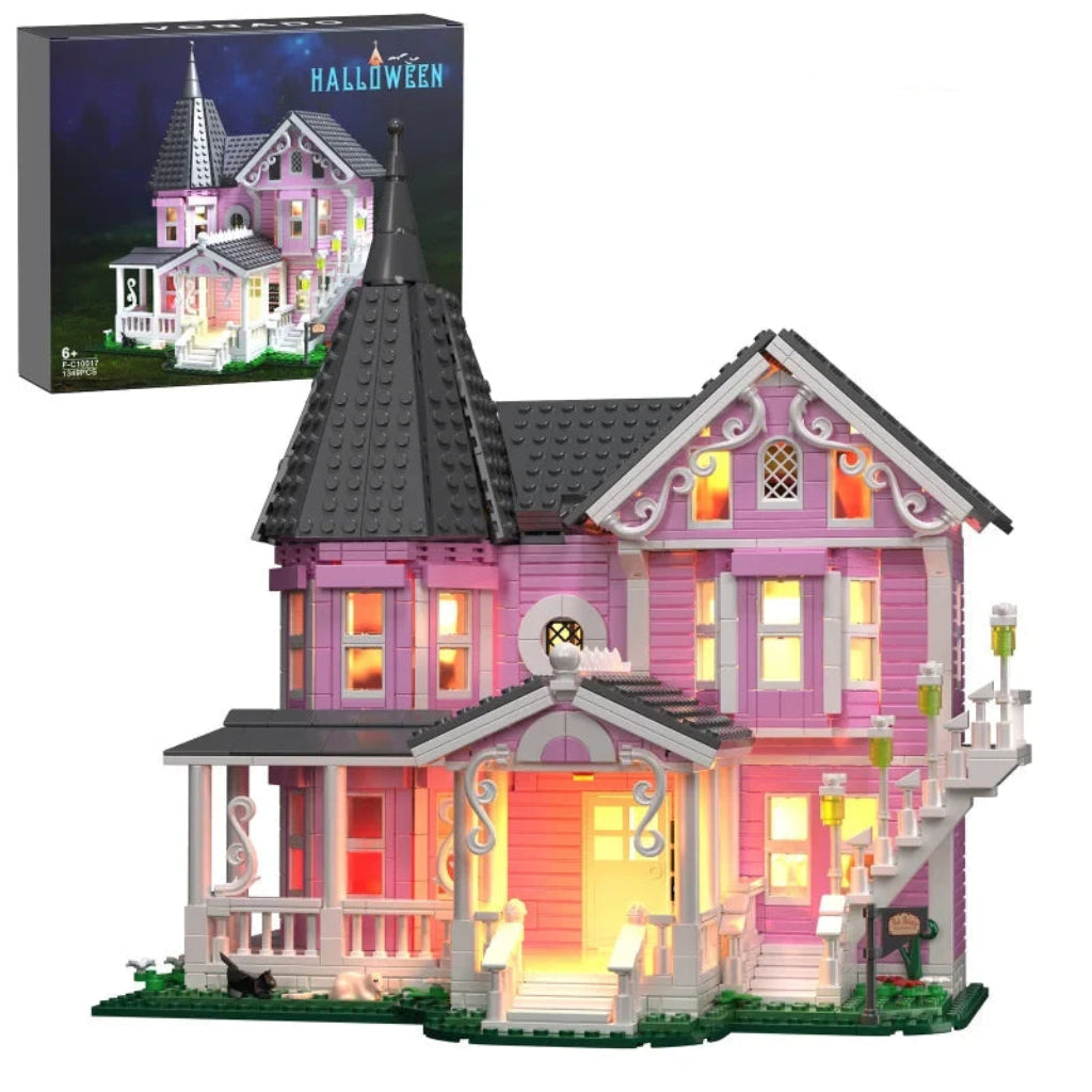 Hudson & Jurgen – Creative Building Block Set | Halloween-Themed 1349 PCS with Light-Up Features | Engaging Educational Toy for Imaginative Play