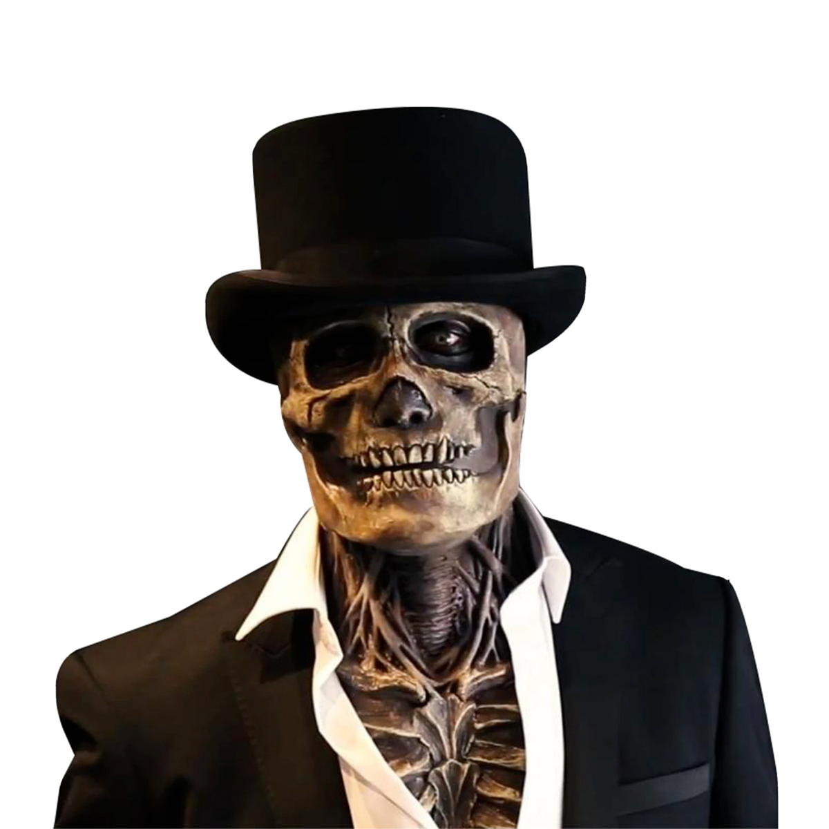 Hudson & Jurgen – Creepy Skeleton Mask | Realistic Skull Mask with Moving Jaw for Halloween Fun