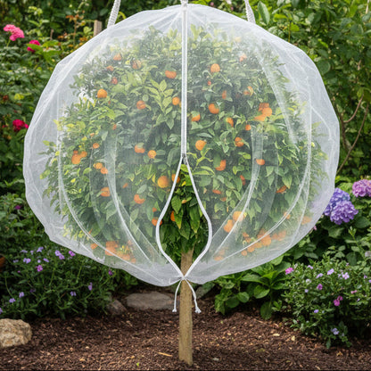 Hudson & Jurgen – Fruit Protection Bags with Adjustable Drawstring Closure | Breathable Mesh for Pest Defense