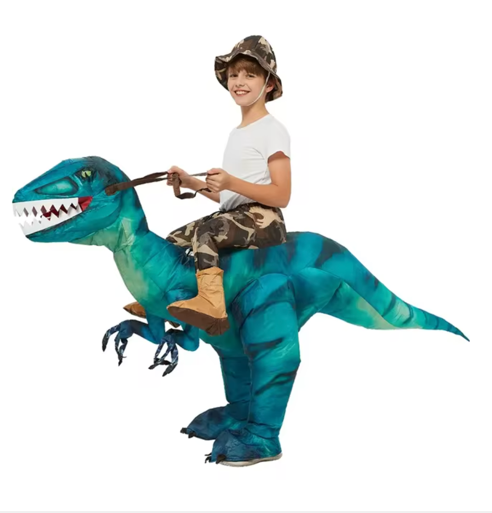 Hudson & Jurgen – Dino Adventure | Kids Halloween Costume - Inflatable Dinosaur for Fun Playtime
