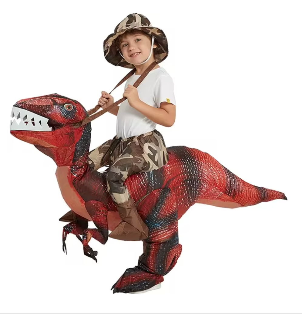 Hudson & Jurgen – Dino Adventure | Kids Halloween Costume - Inflatable Dinosaur for Fun Playtime