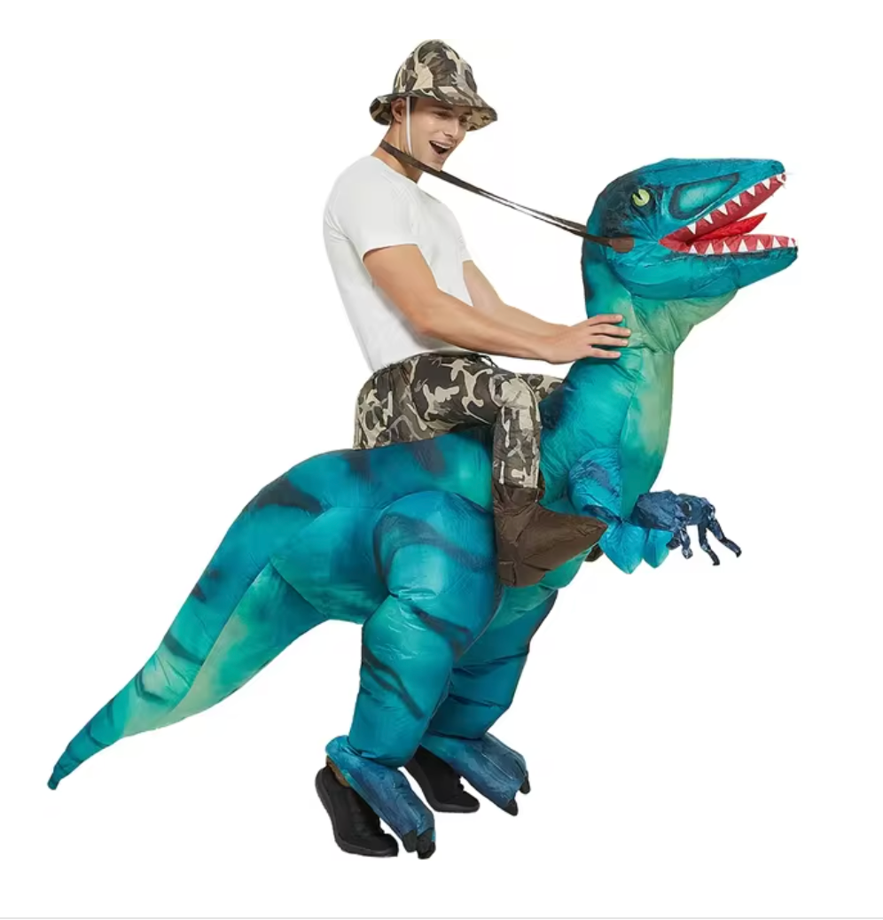 Hudson & Jurgen – Dino Adventure | Kids Halloween Costume - Inflatable Dinosaur for Fun Playtime