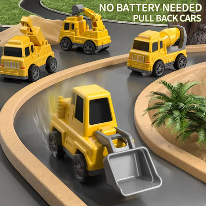 Hudson & Jurgen – Dynamic Construction Vehicle Play Set with Lights & Sounds | Engaging Carrier for Imaginative Play