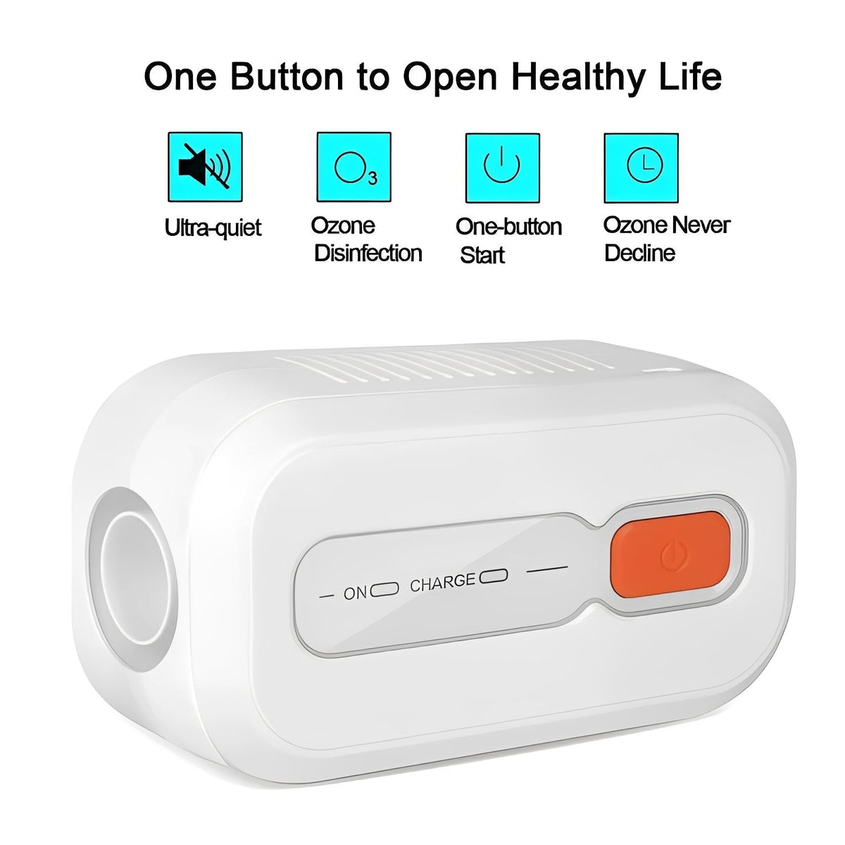 Hudson & Jurgen – Effortless CPAP Cleaner | Ozone Sanitization with Quick 30-Minute Cycle | Compact Design for Easy Travel
