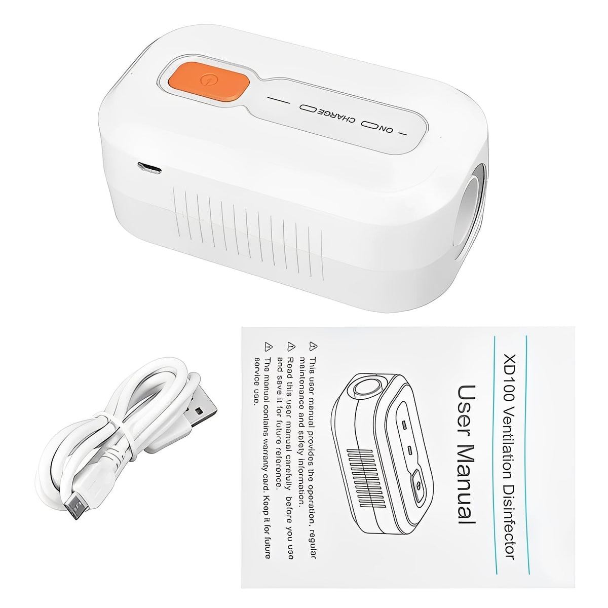 Hudson & Jurgen – Effortless CPAP Cleaner | Ozone Sanitization with Quick 30-Minute Cycle | Compact Design for Easy Travel