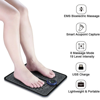 Foldbar elektrisk fodmassager - EMS fodmassager