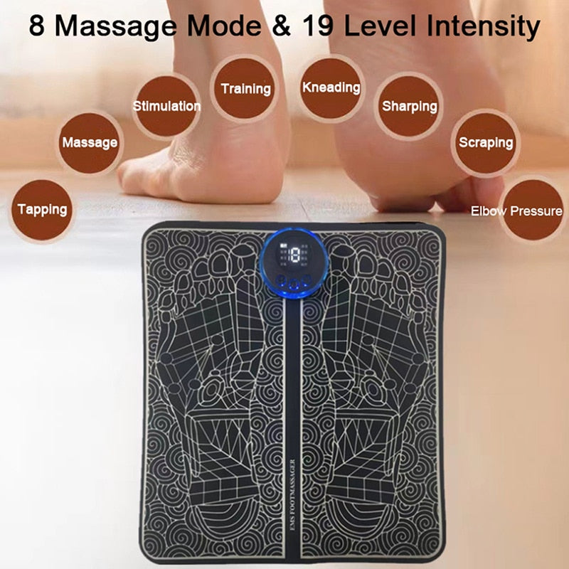 Foldable Electric Foot Massager - EMS Foot Massager