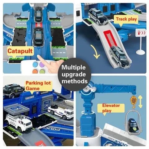Hudson & Jurgen – Emergency Rescue Playset | XL Airplane Toy Set with Interactive Features | Engaging Learning Experience for Kids