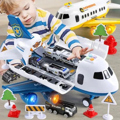 Hudson & Jurgen – Emergency Rescue Playset | XL Airplane Toy Set with Interactive Features | Engaging Learning Experience for Kids