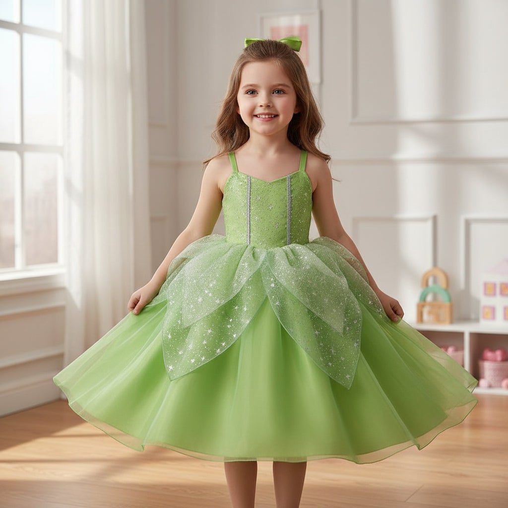 Hudson & Jurgen – Enchanting Fairy Princess Costume Set for Girls with Accessories | Magical Dress-Up for Halloween and Special Events