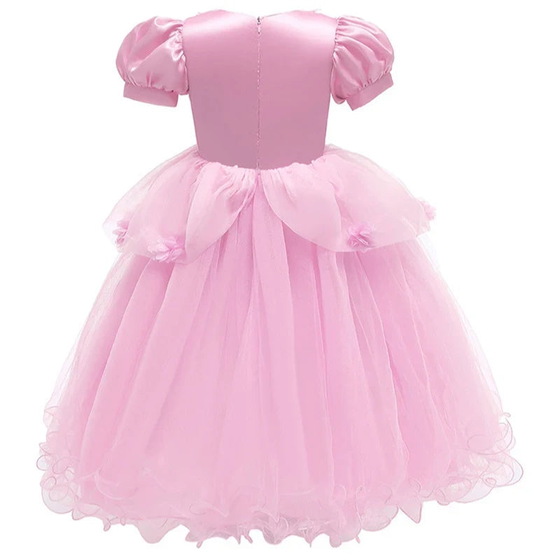 Ventayo – Bezauberndes Prinzessinnenkleid | Spitzenpartykleid für Mädchen mit Puffärmeln | Perfekt für Halloween und besondere Anlässe