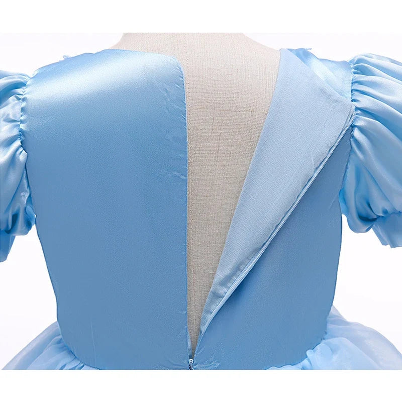 Ventayo – Bezauberndes Prinzessinnenkleid | Spitzenpartykleid für Mädchen mit Puffärmeln | Perfekt für Halloween und besondere Anlässe