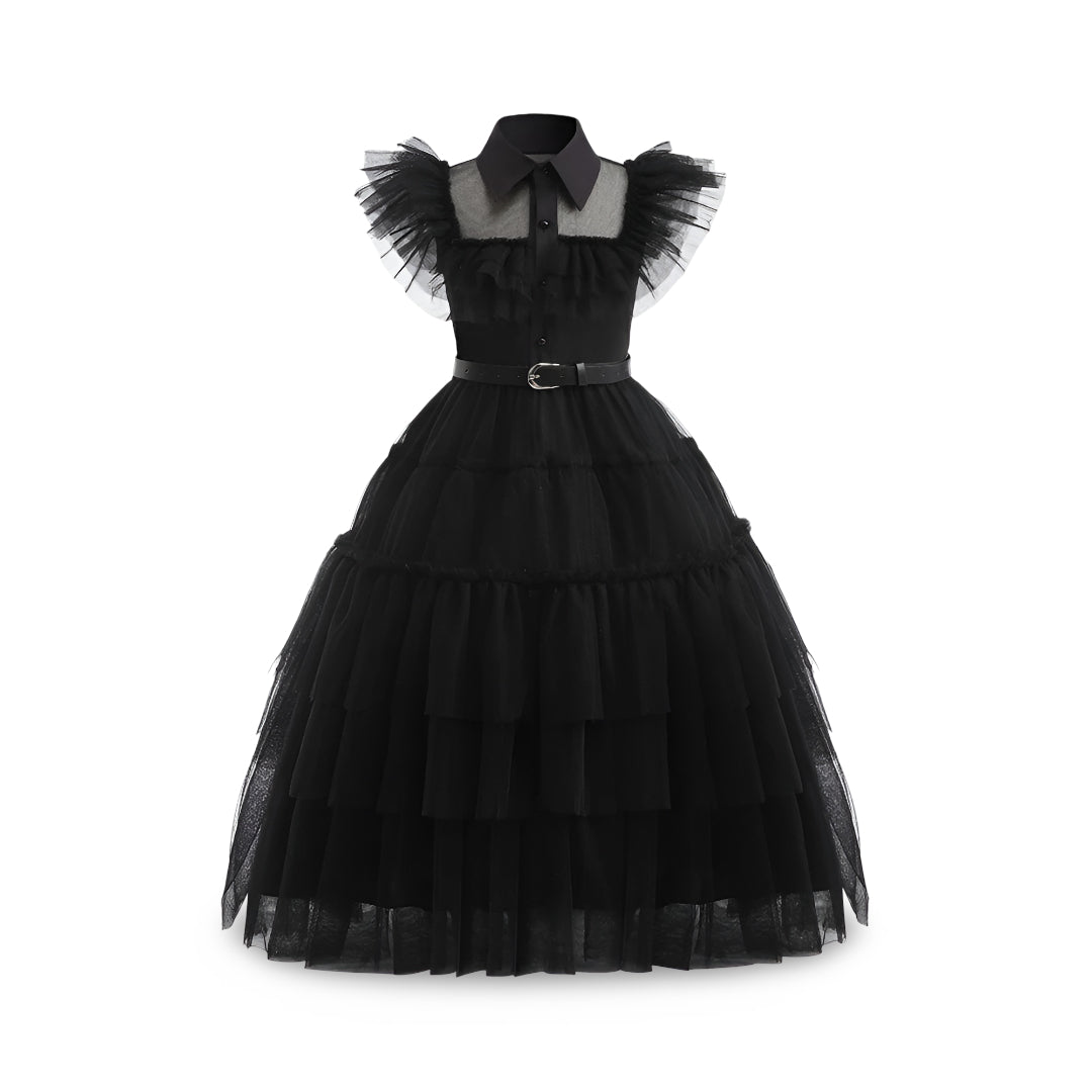 Hudson & Jurgen – Festive Princess Dress | Layered Halloween Costume for Kids & Teens | Perfect for Parties and Themed Celebrations