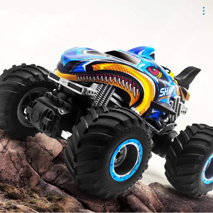 Rc fjernstyret monstertruck offroad 4x4 hajgraver klatrerock driftebil