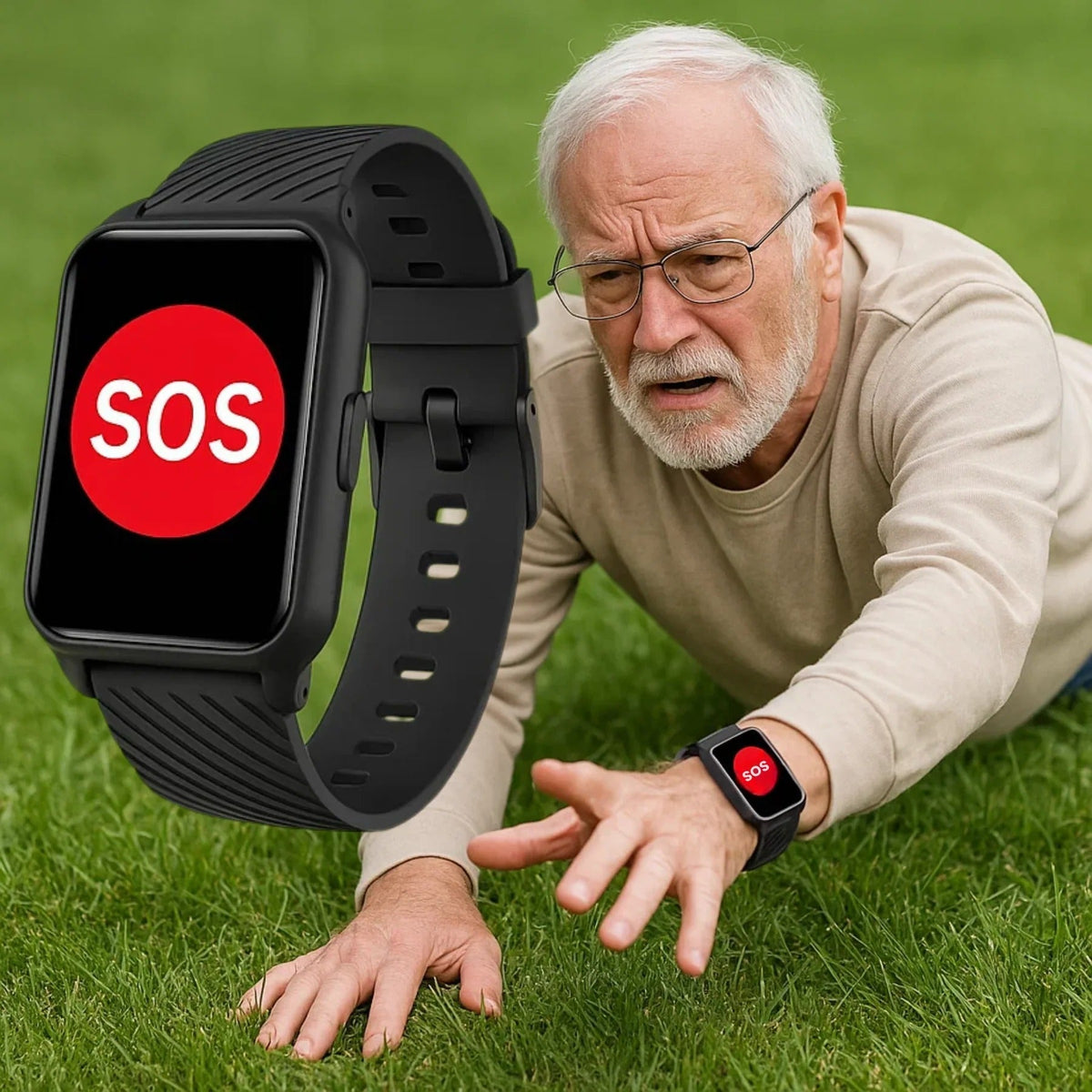 Hudson & Jurgen – Smartwatch for Seniors with Fall Detection & GPS Tracking | Essential Safety Features for Independence