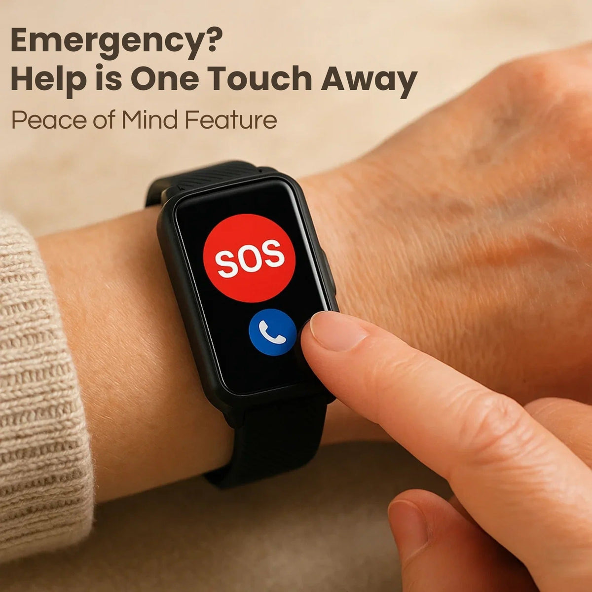 Hudson & Jurgen – Smartwatch for Seniors with Fall Detection & GPS Tracking | Essential Safety Features for Independence