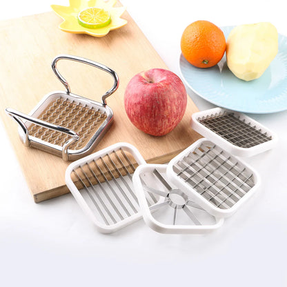 Multi-Functional Stainless Steel Cutter – Effortless Slicing for Fruits & Vegetables