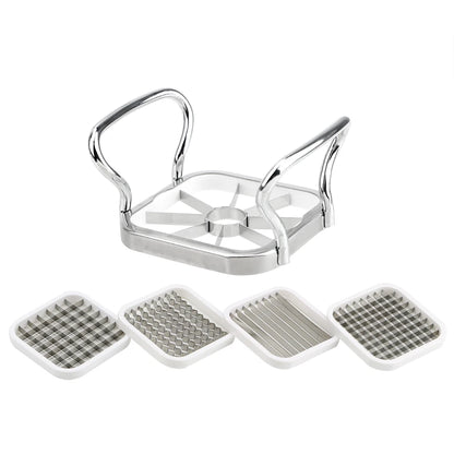 Multi-Functional Stainless Steel Cutter – Effortless Slicing for Fruits & Vegetables