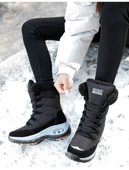 Lucina Winter Warm Mid-Calf Snow Boots for Women