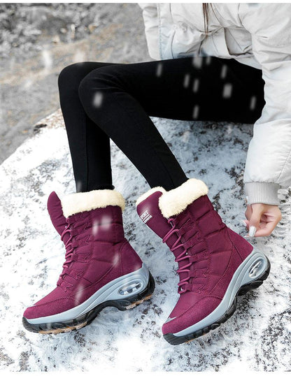 Lucina Winter Warm Mid-Calf Snow Boots for Women