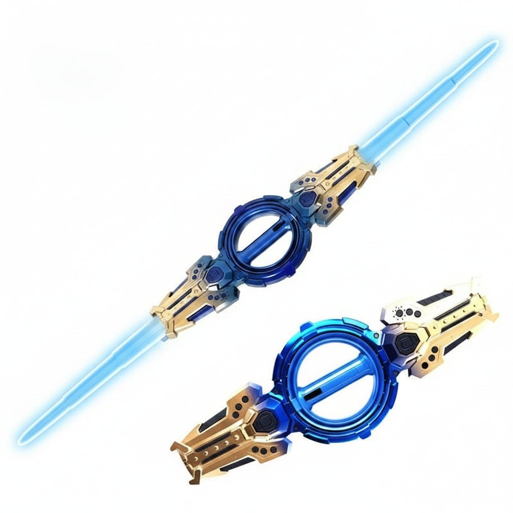 Hudson & Jurgen – Halloween Costume Accessories | Light Up Double Sword with Sound Effects | Exciting Role Play Toy for Kids