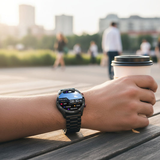 Hudson & Jurgen – Health Guardian | Smartwatch with Blood Pressure & Glucose Monitoring | Comprehensive Fitness Tracker for Daily Wellness