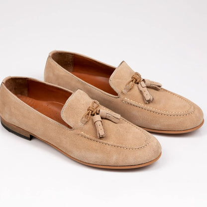 Beige herre lædersut sko | Hudson & Jurgen