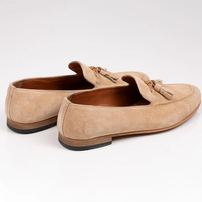 Beige herre lædersut sko | Hudson & Jurgen