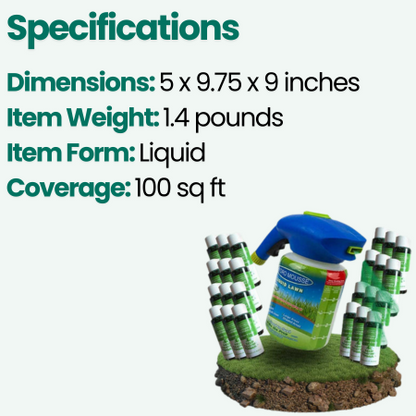 Hudson & Jurgen – Lawn Repair Spray with Advanced Hydroseeding Technology | Effortless Solution for Lush Green Lawns