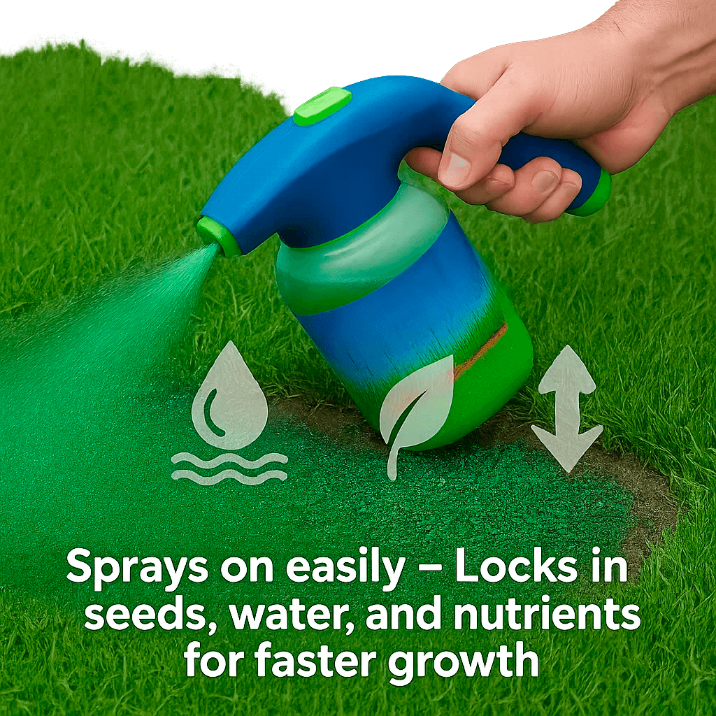 Hudson & Jurgen – Lawn Repair Spray with Advanced Hydroseeding Technology | Effortless Solution for Lush Green Lawns